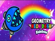 Play Geometry Neon Dash Rainbow